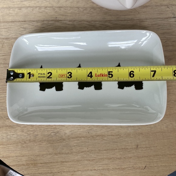 Porcelain rectangular dish - Picture 6 of 8